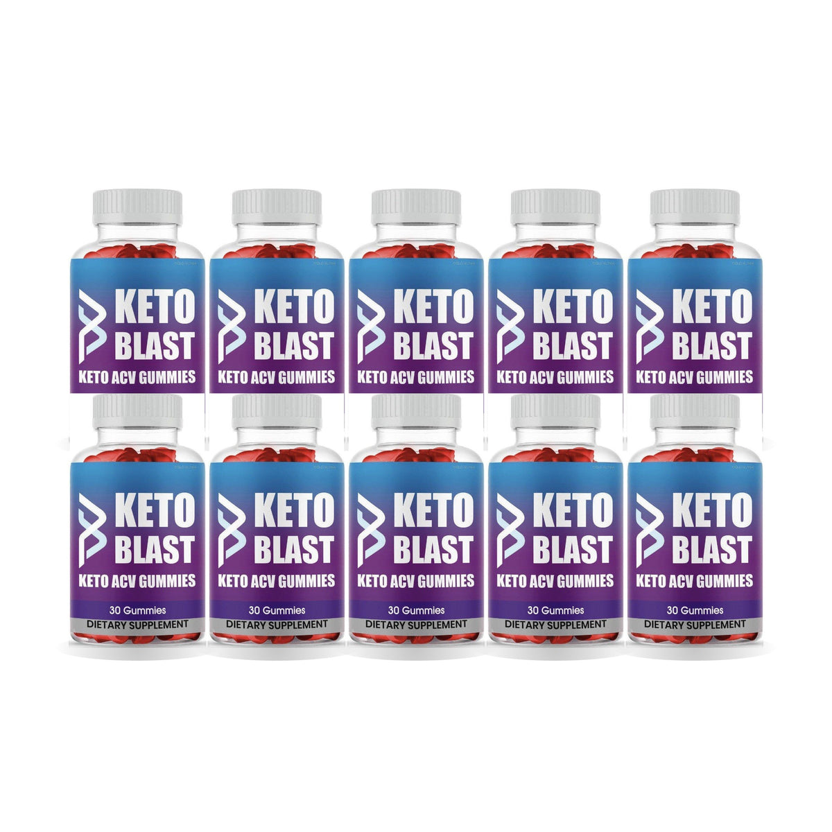 Keto Blast Gummies 10 Pack – 10 bottles