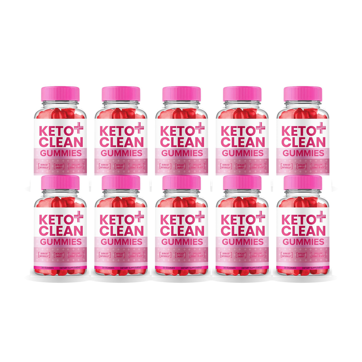 Keto Clean ACV Gummies 10 Pack – 10 bottles