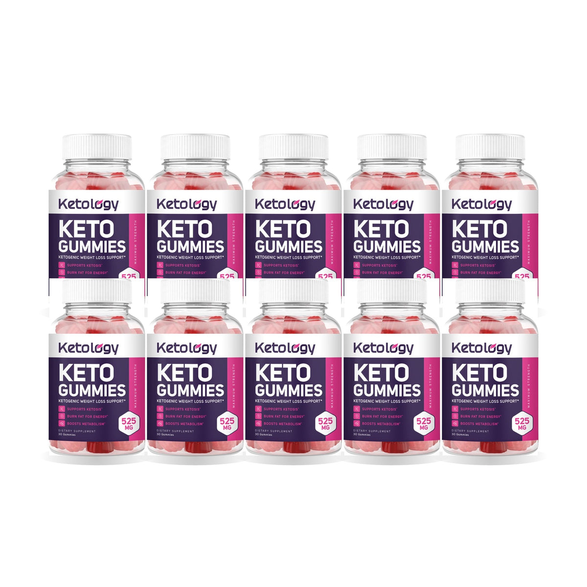 Ketology Keto ACV Gummies 10 Pack – 10 bottles