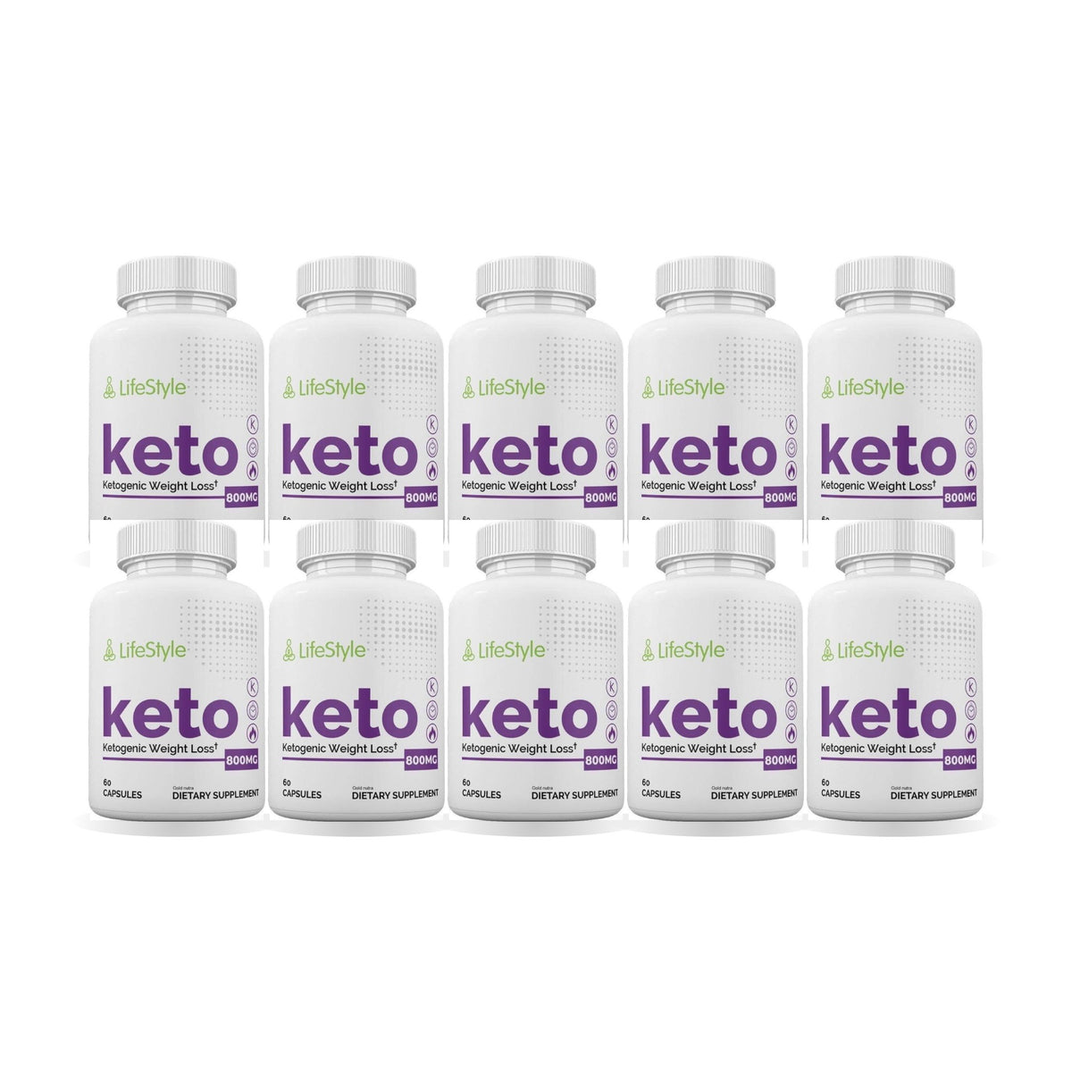 LifeStyle Keto Pills 10 Pack – 10 bottles