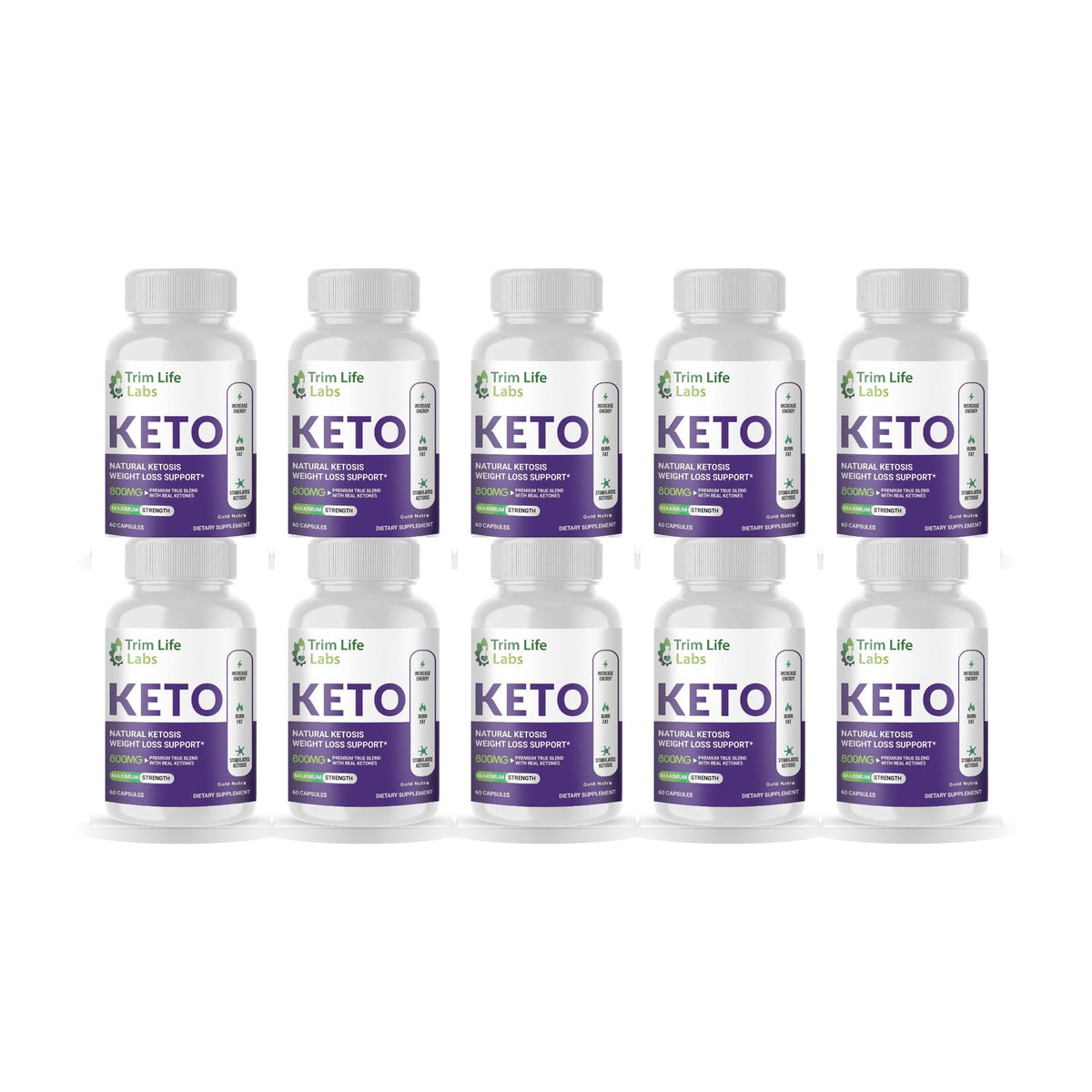 Trim Life Keto Pills 10 Pack – 10 bottles