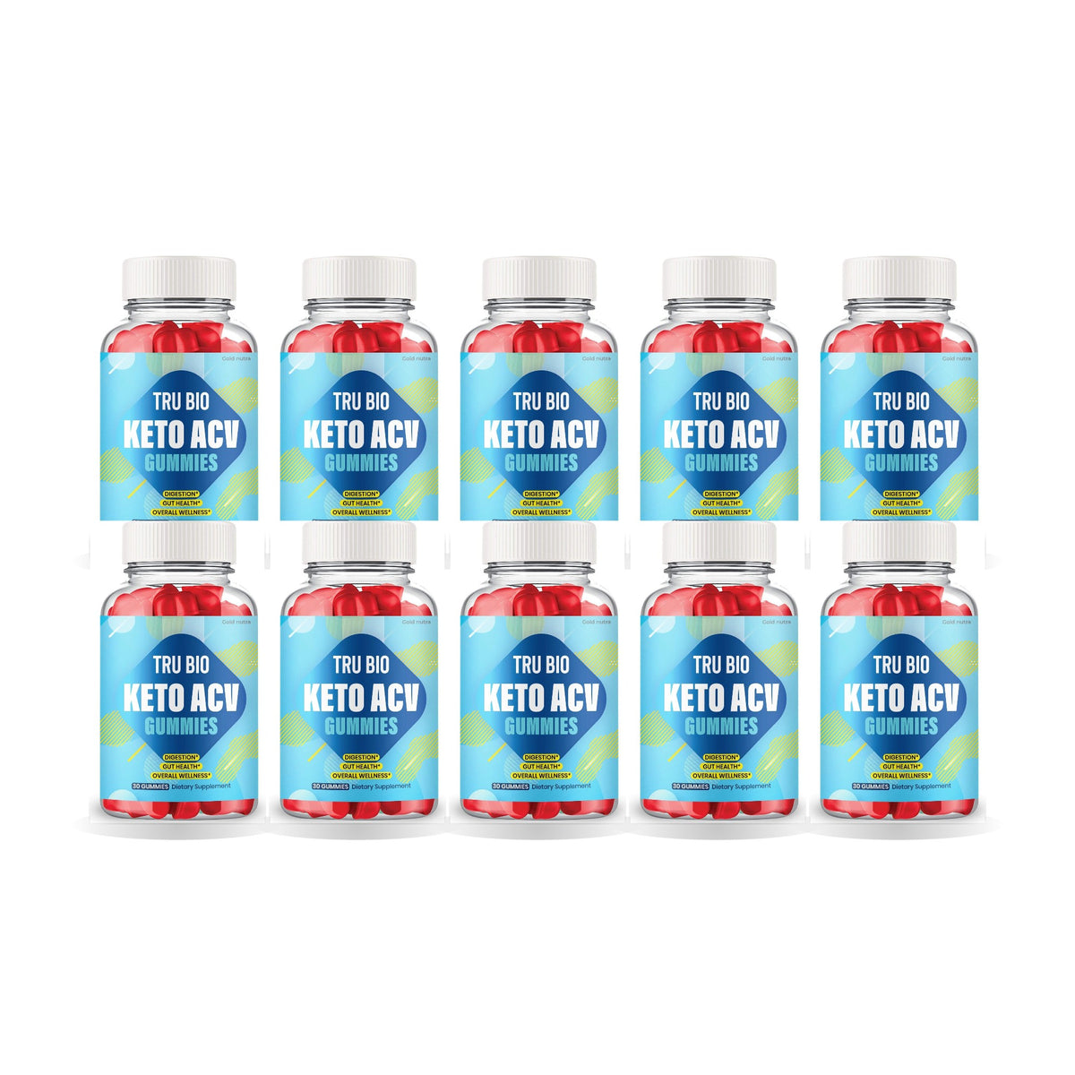 Tru Bio Keto Gummies 10 Pack – 10 bottles