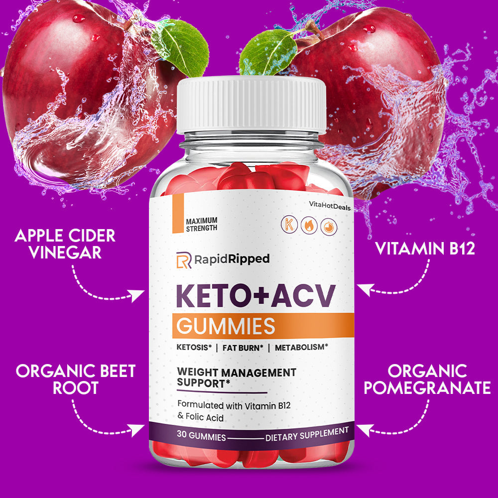 Rapid Ripped Keto ACV Gummies (3 Pack)