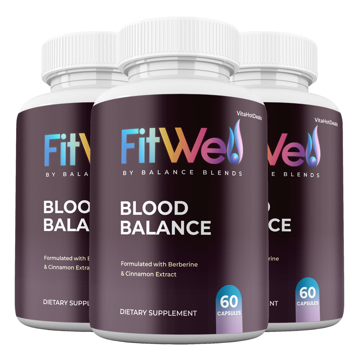 FitWell Blood Support Capsules 3 Pack daily balance support