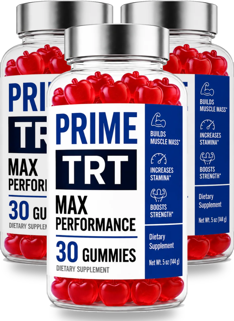 Prime TRT Max Performance Gummies, 3 bottles