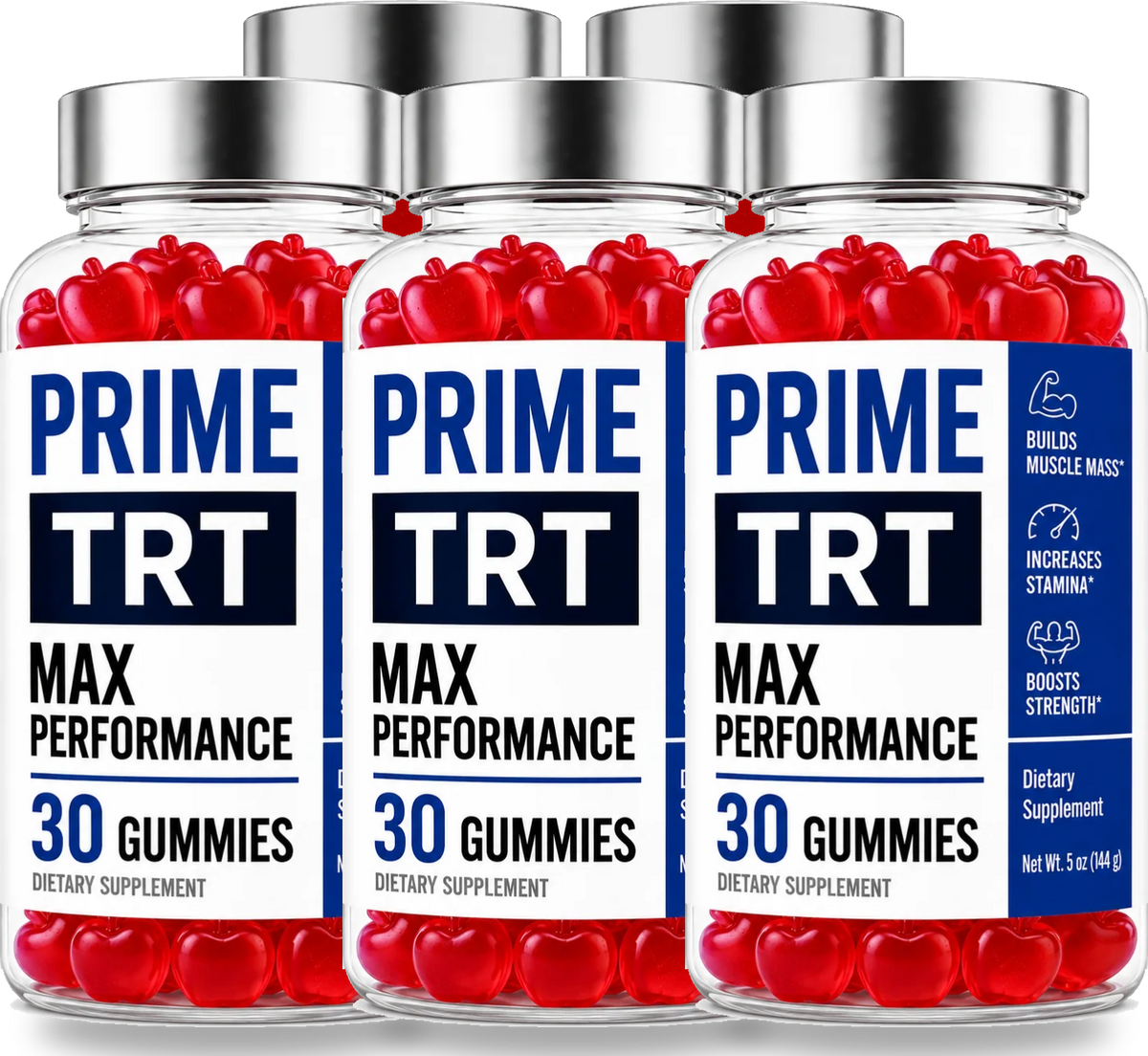 Prime TRT Max Performance Gummies, 5 bottles