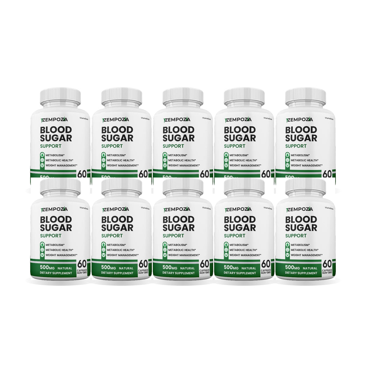 Zempoza Blood Sugar Support 10 Pack – 10 bottles