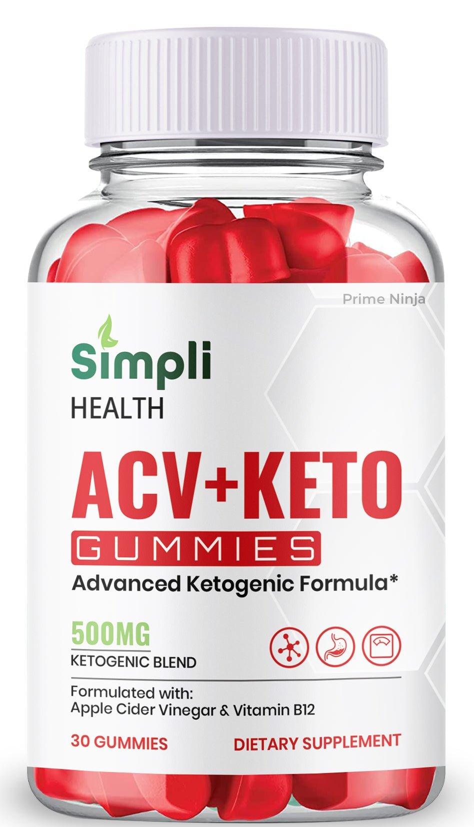 (1 Pack) Simpli ACV Ketos Gummies - Gold Nutra
