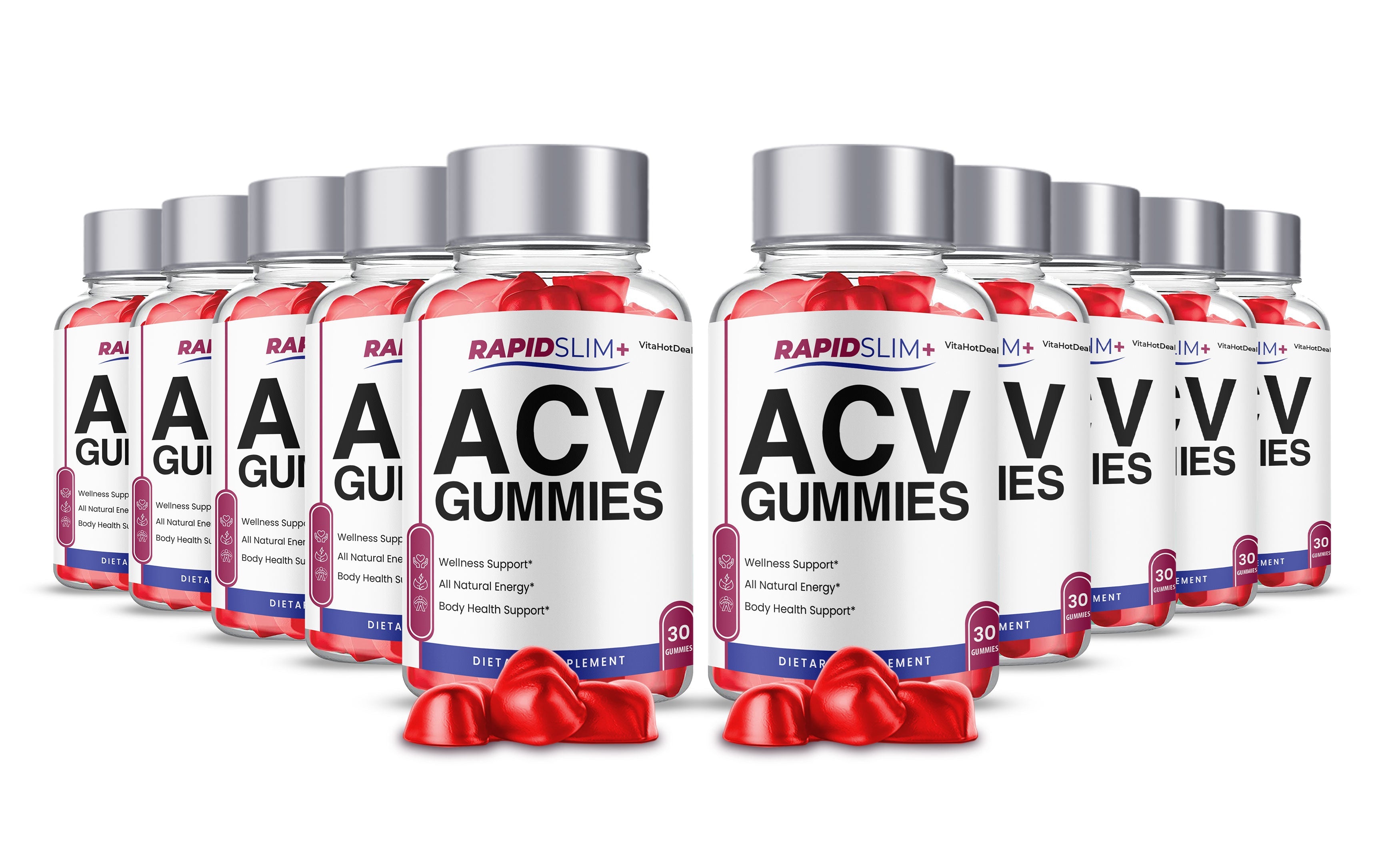 Rapid Slim Keto ACV Gummies (10 Pack)