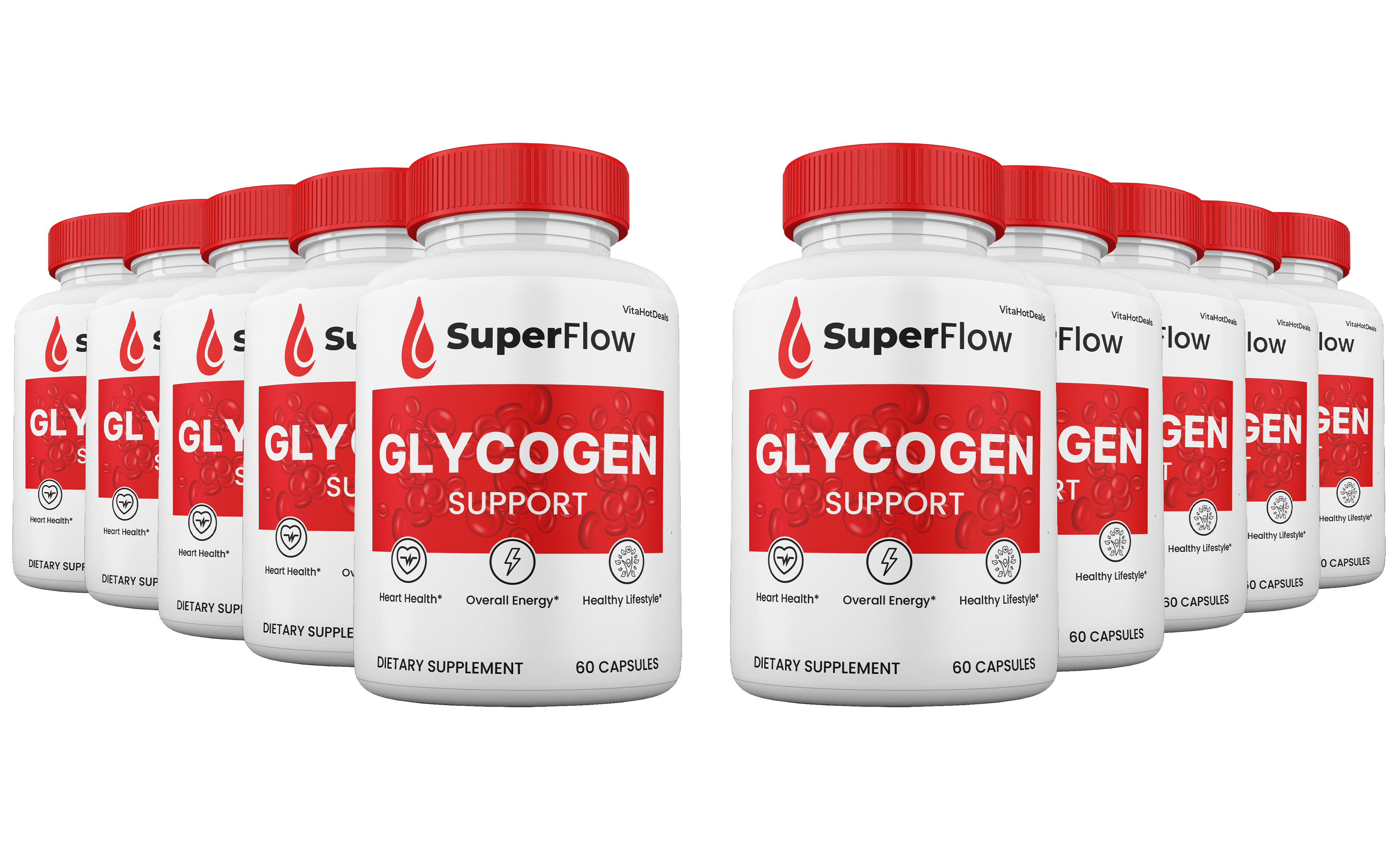 Super Flow Glycogen Support capsules (10 Pack)