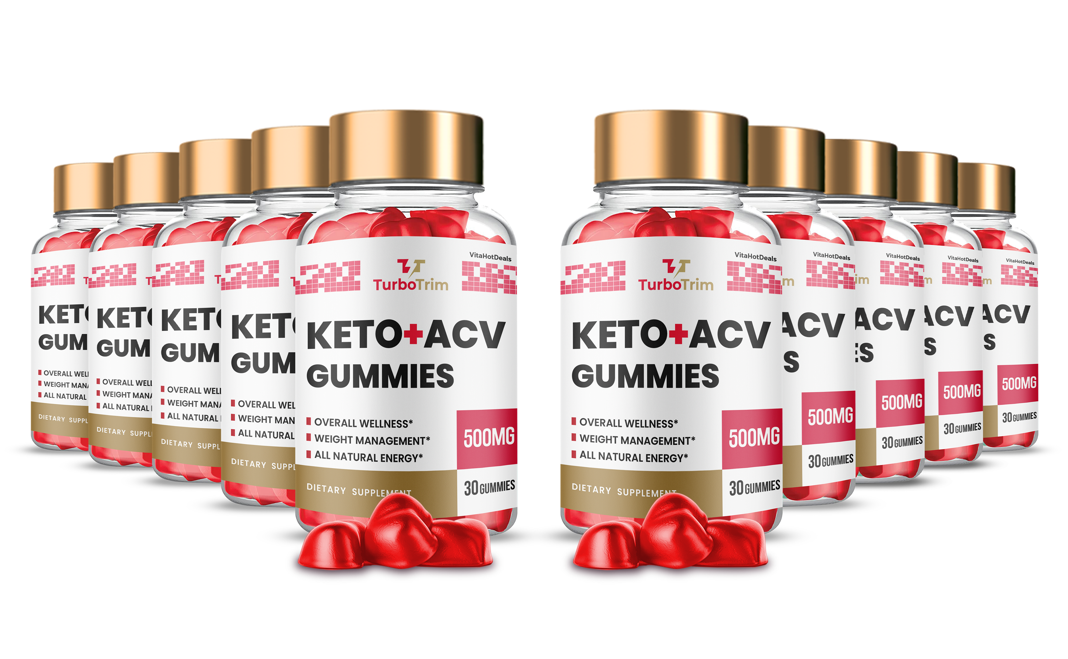 Turbo Trim Keto ACV Gummies (10 Pack)