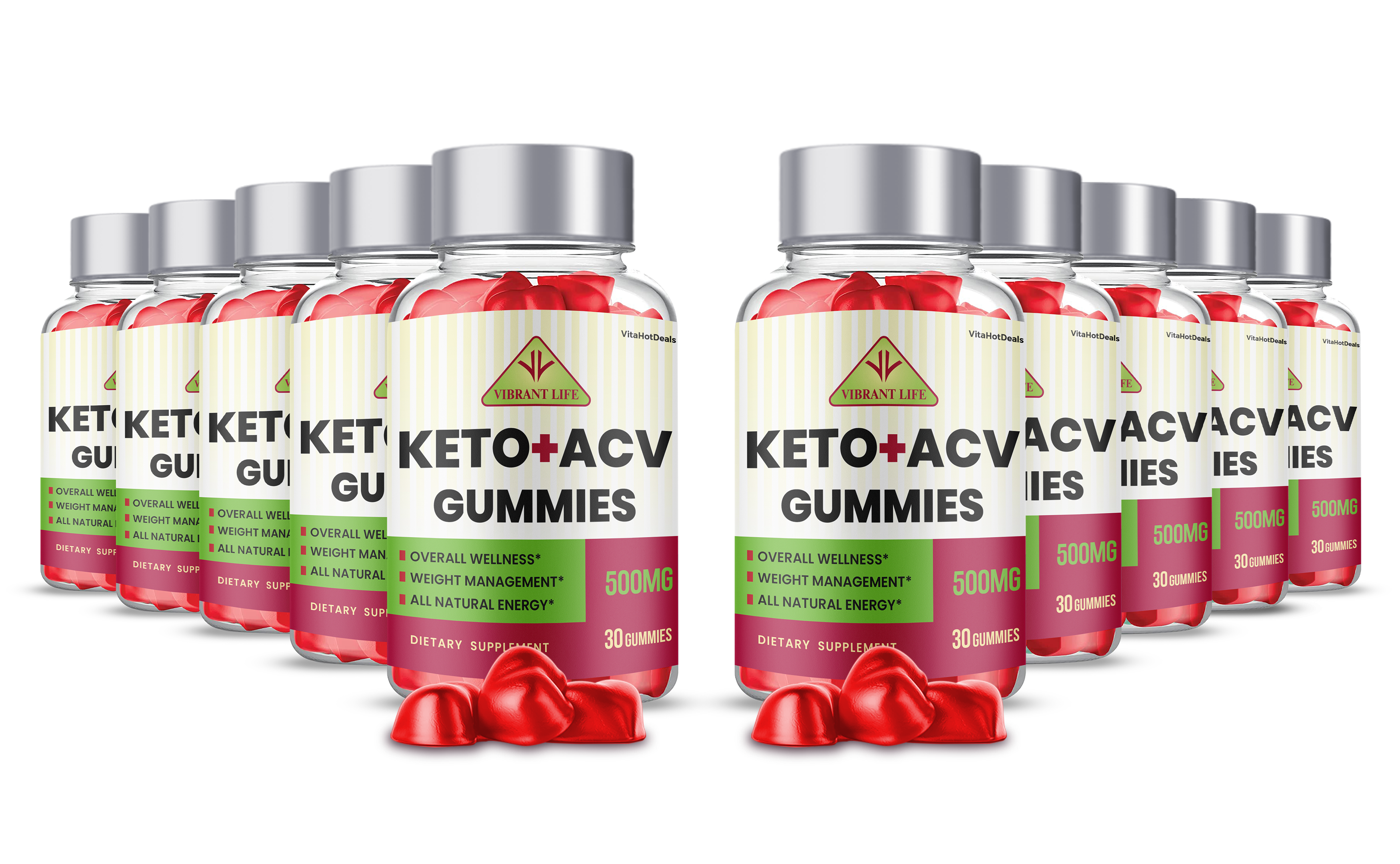 Vibrant Life Keto ACV Gummies (10 Pack)