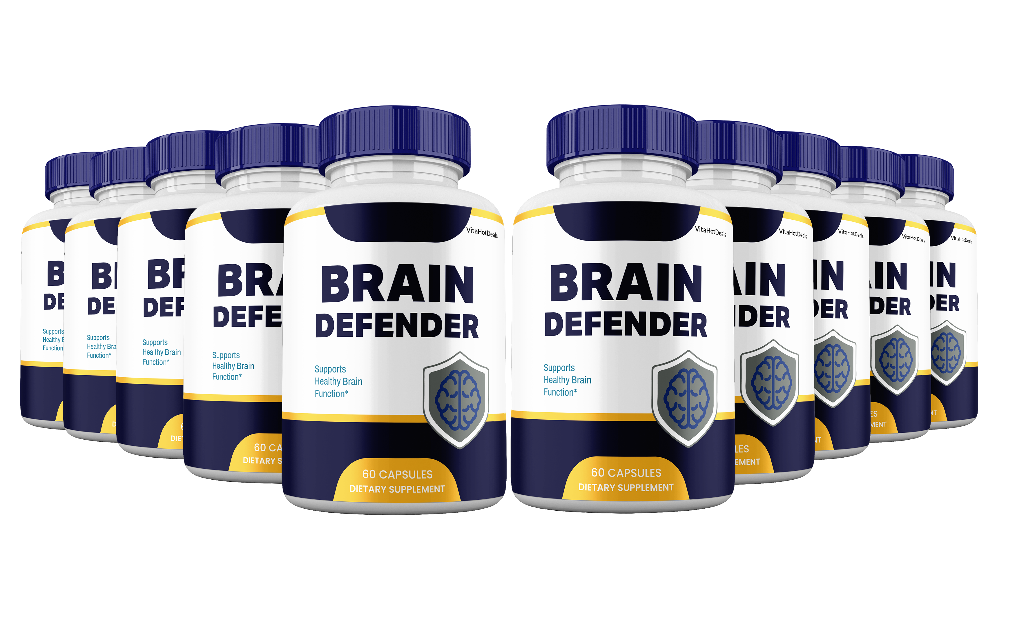 Brain Defender Supports Healthy Brain Capsules (10 Pack)