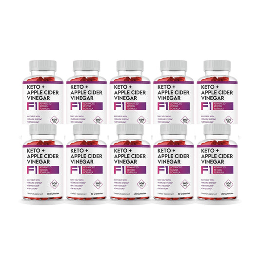F1 Keto+ACV Gummies 10 Pack – 10 bottles