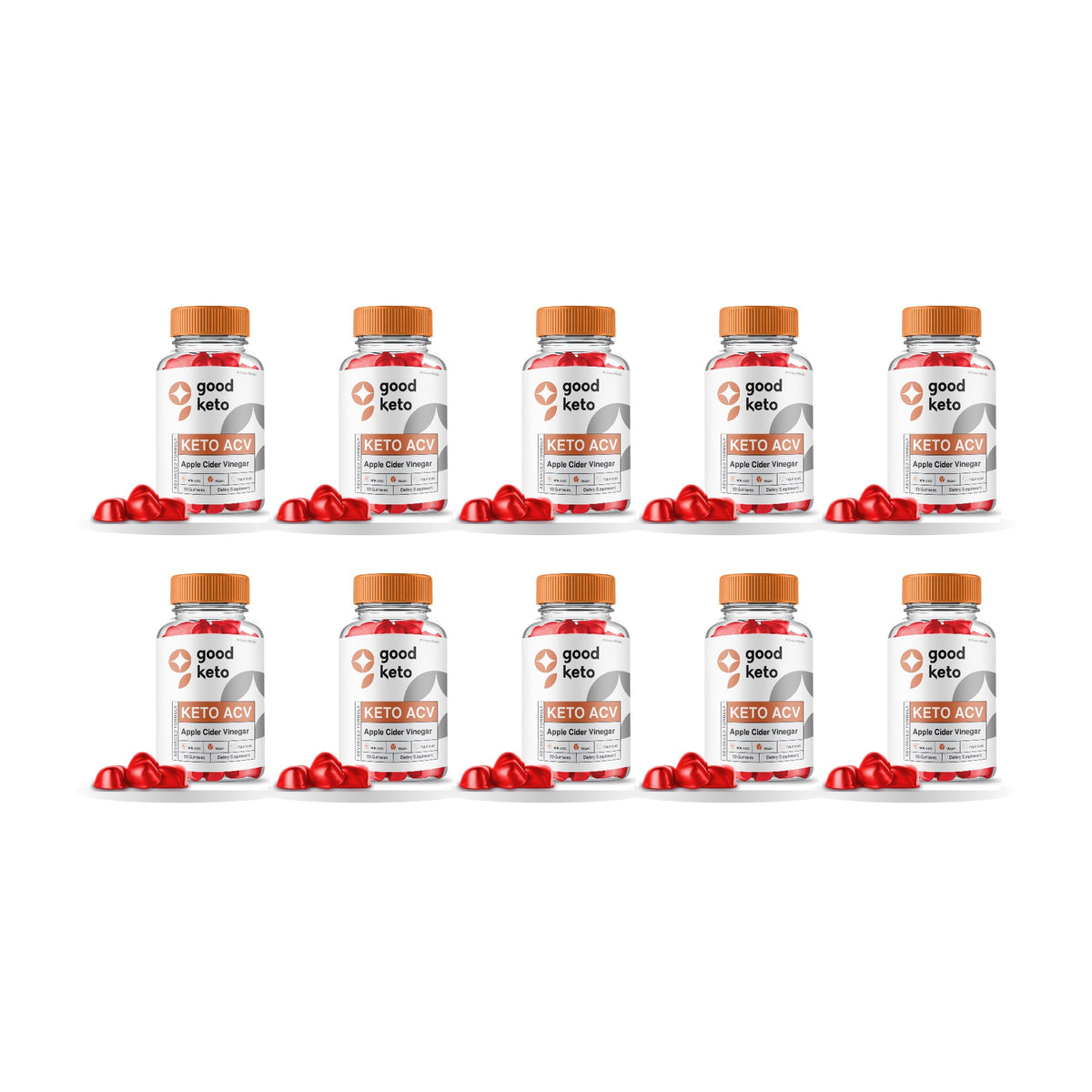 Good Keto ACV Gummies 10 Pack – 10 bottles