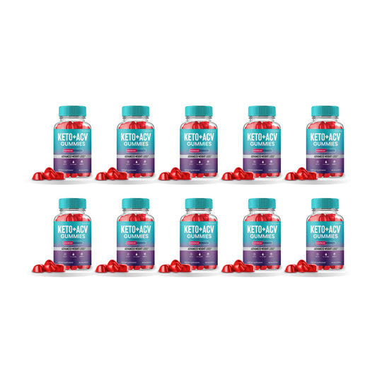 Keto ACV Gummies 10 Pack – 10 bottles