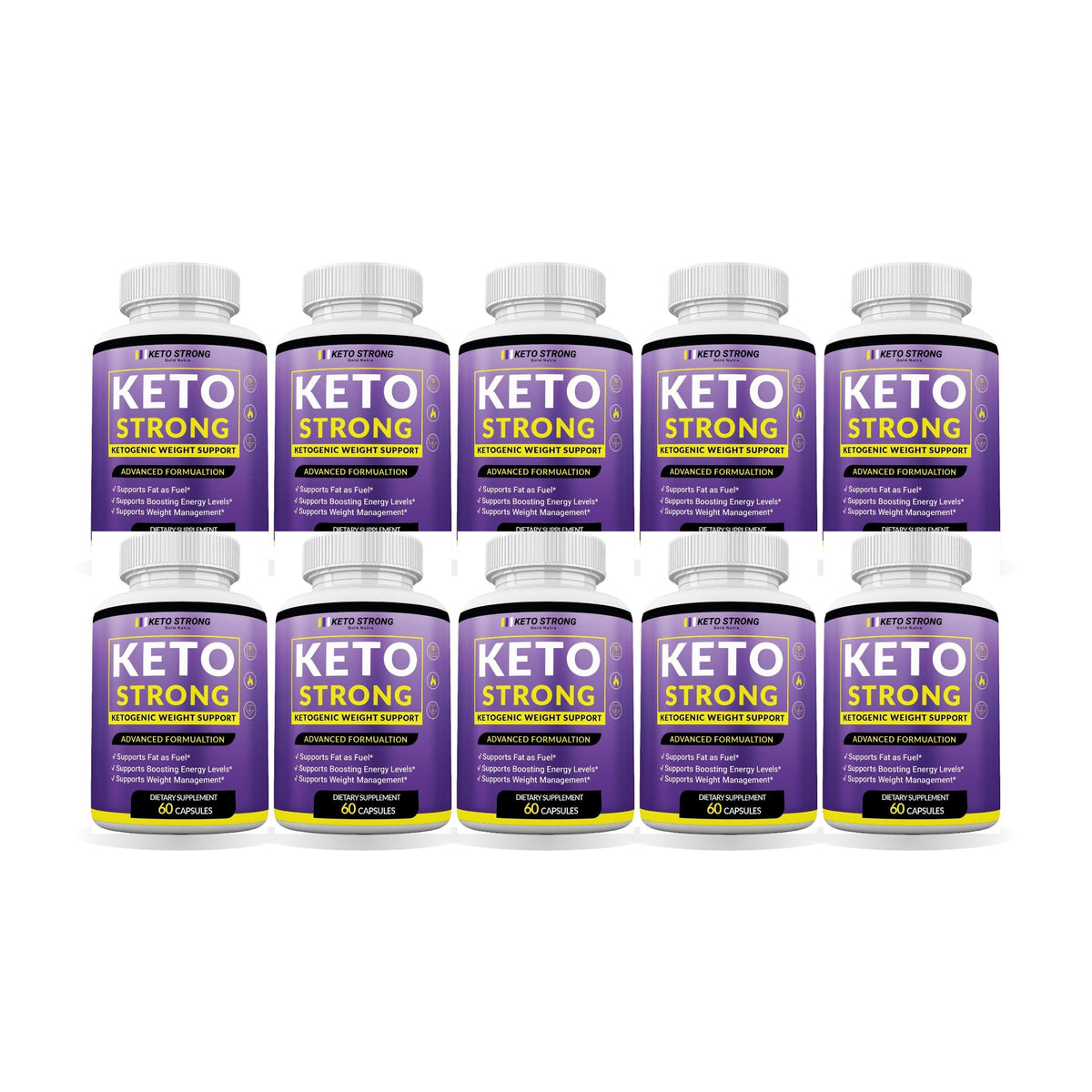 Keto Strong Pills 10 Pack – 10 bottles