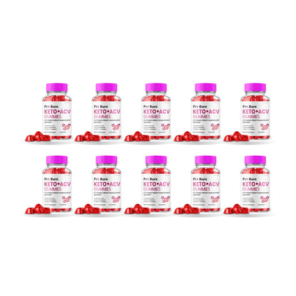 Pro Burn Keto ACV Gummies 10 Pack – 10 bottles