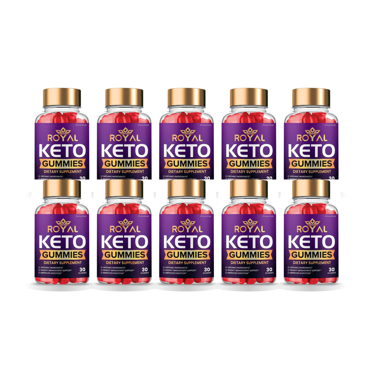 Royal Keto Gummies 10 Pack – 10 bottles