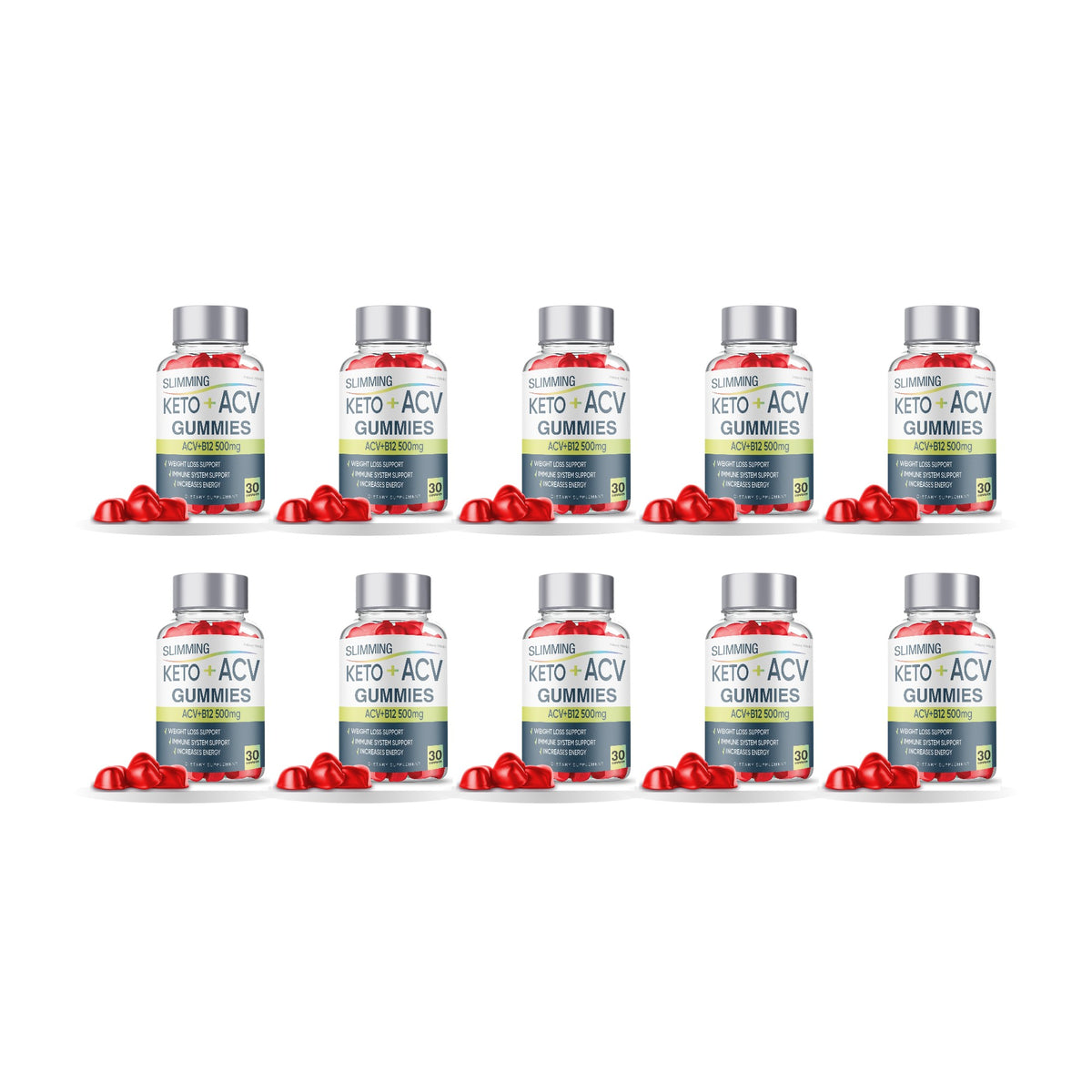 Slimming Keto ACV + Gummies 10 Pack – 10 bottles