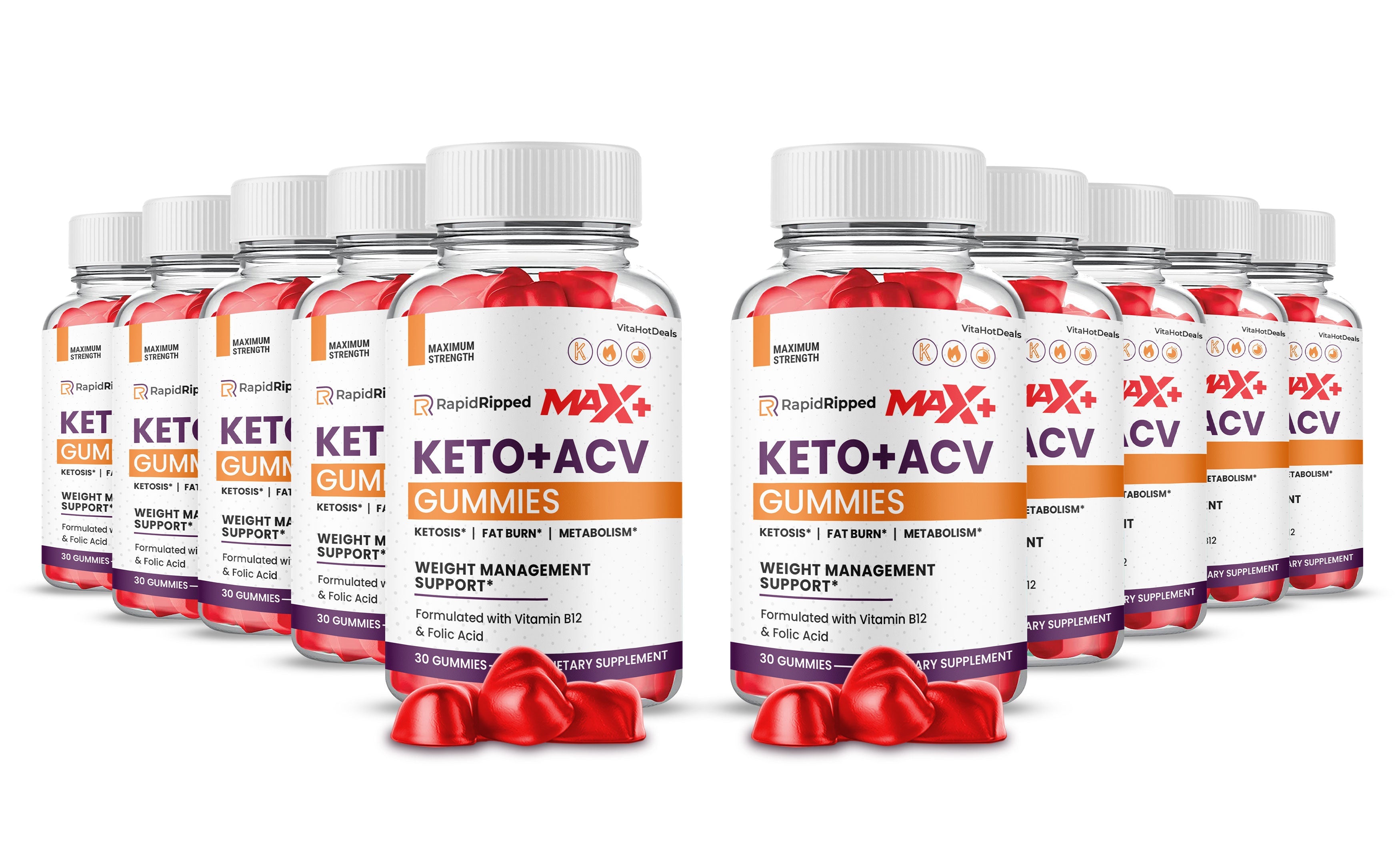 Extreme Power Rapid Ripped Keto ACV Gummies (10 Pack)