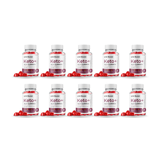 X10 Boost Keto ACV Gummies 10 Pack – 10 bottles