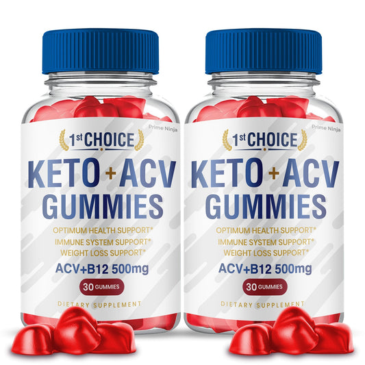 (2 Pack) 1st Choice Keto ACV Gummies - Vita Hot Deals