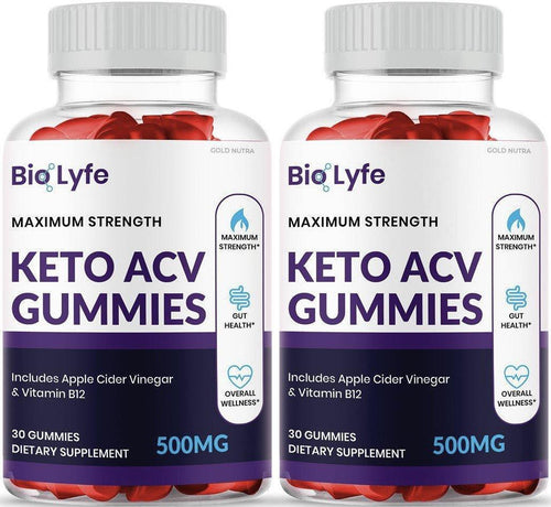 (2 Pack) Bio Lyfe Keto Gummies - Gold Nutra