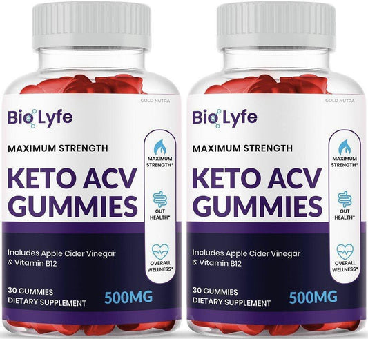 (2 Pack) Bio Lyfe Keto Gummies - Gold Nutra