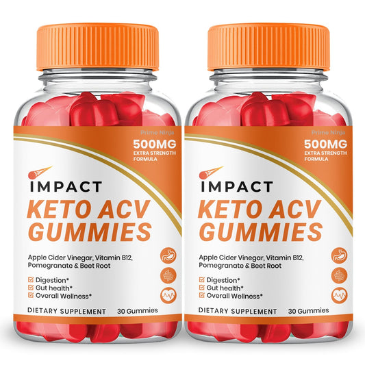 (2 Pack) Impact Keto ACV Gummies - Vita Hot Deals