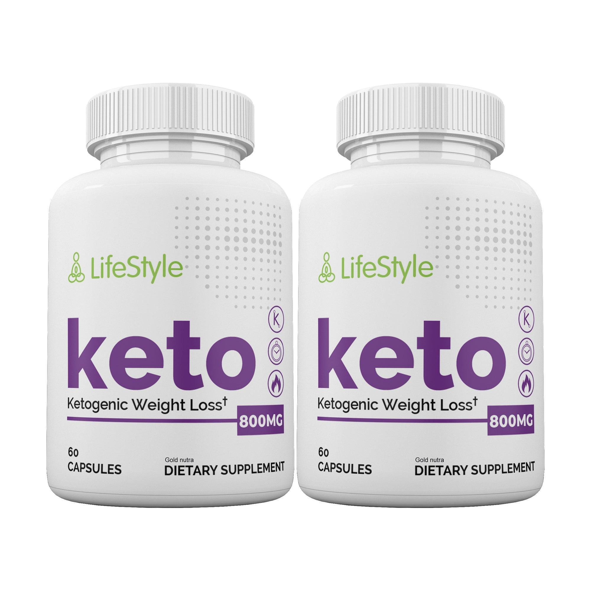 (2 Pack) LifeStyle Keto Pills - Gold Nutra
