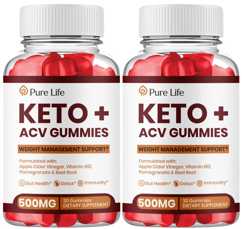 (2 Pack) Pure Life Keto ACV Gummies - Vita Hot Deals