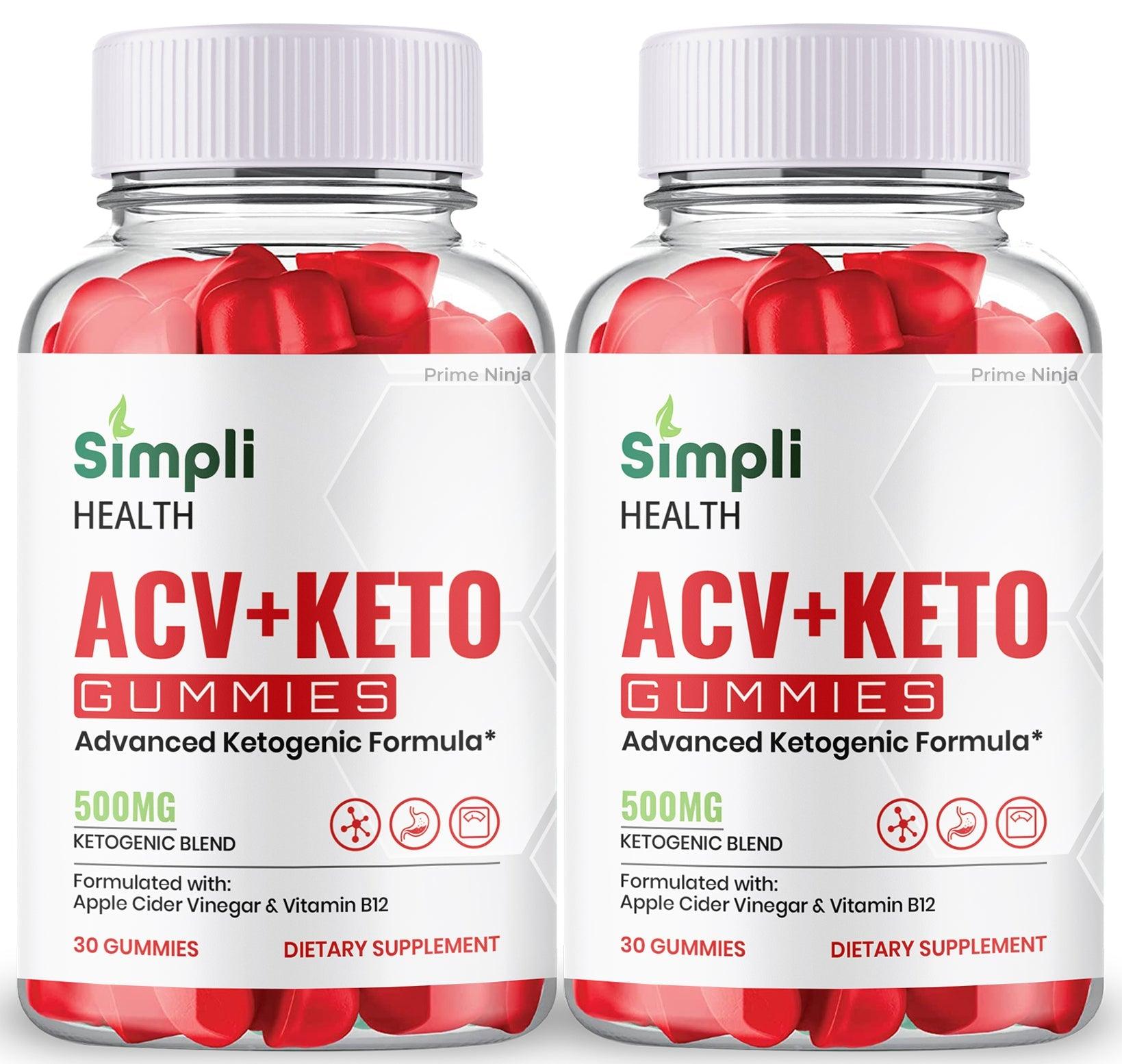 (2 Pack) Simpli ACV Ketos Gummies - Gold Nutra