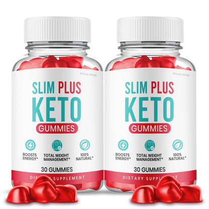 (2 Pack) Slim Plus Keto ACV Gummies - Vita Hot Deals