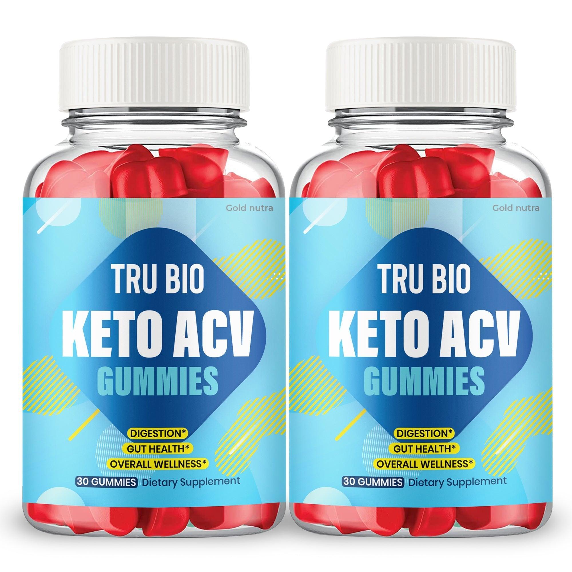 (2 pack) Tru Bio Keto Gummies - Gold Nutra