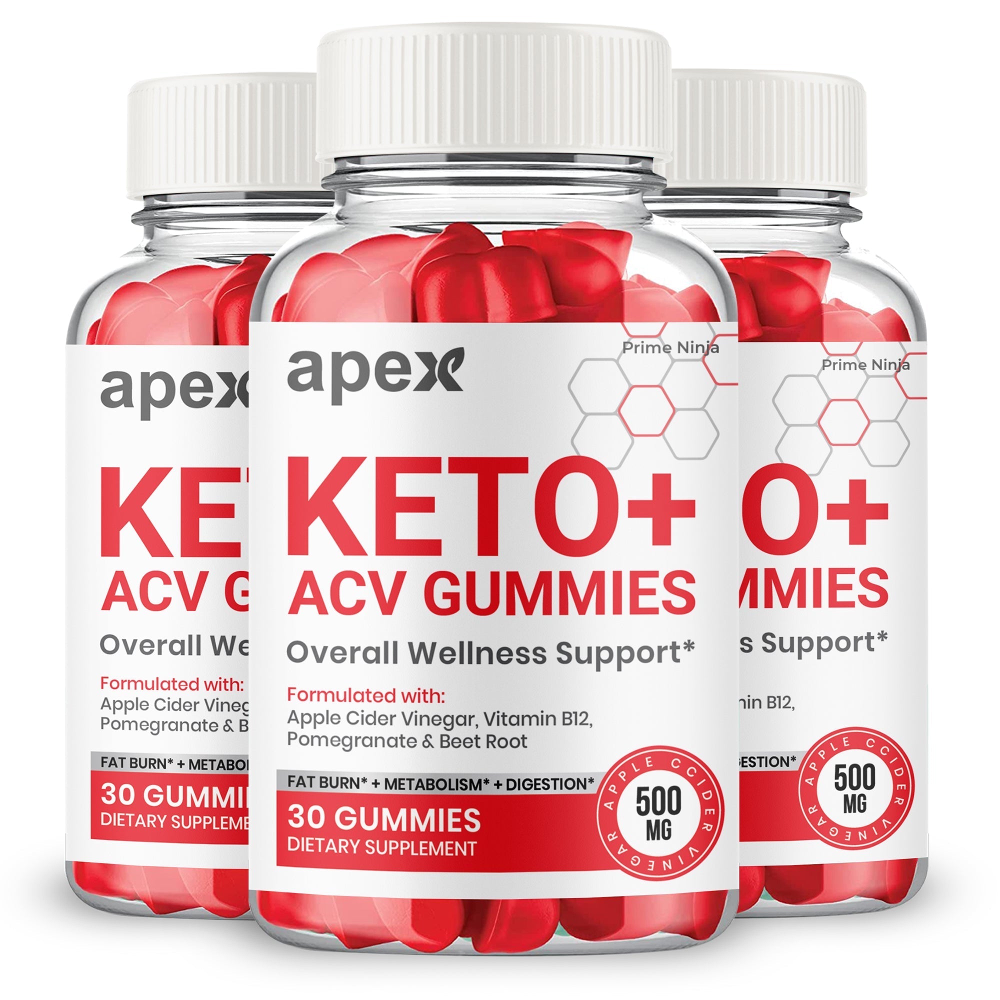 (3 Pack) Apex Keto Gummies - Gold Nutra