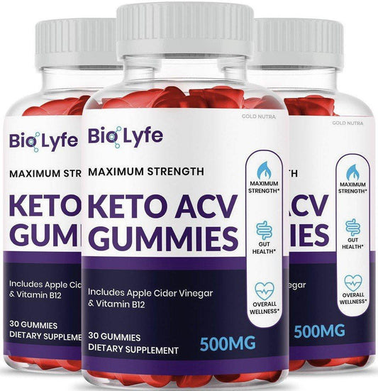 (3 Pack) Bio Lyfe Keto Gummies - Gold Nutra