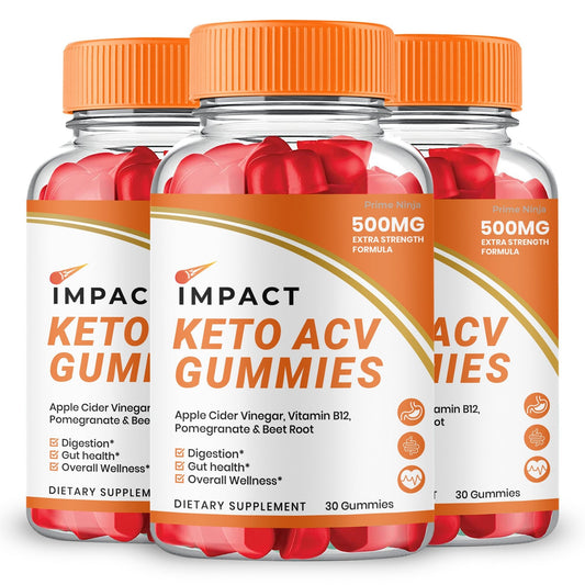 (3 Pack) Impact Keto ACV Gummies - Vita Hot Deals