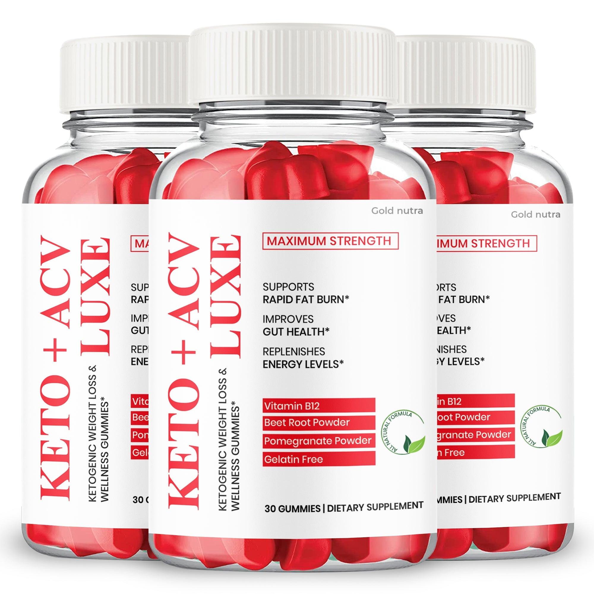 (3 Pack) Keto Luxe Gummies - Gold Nutra