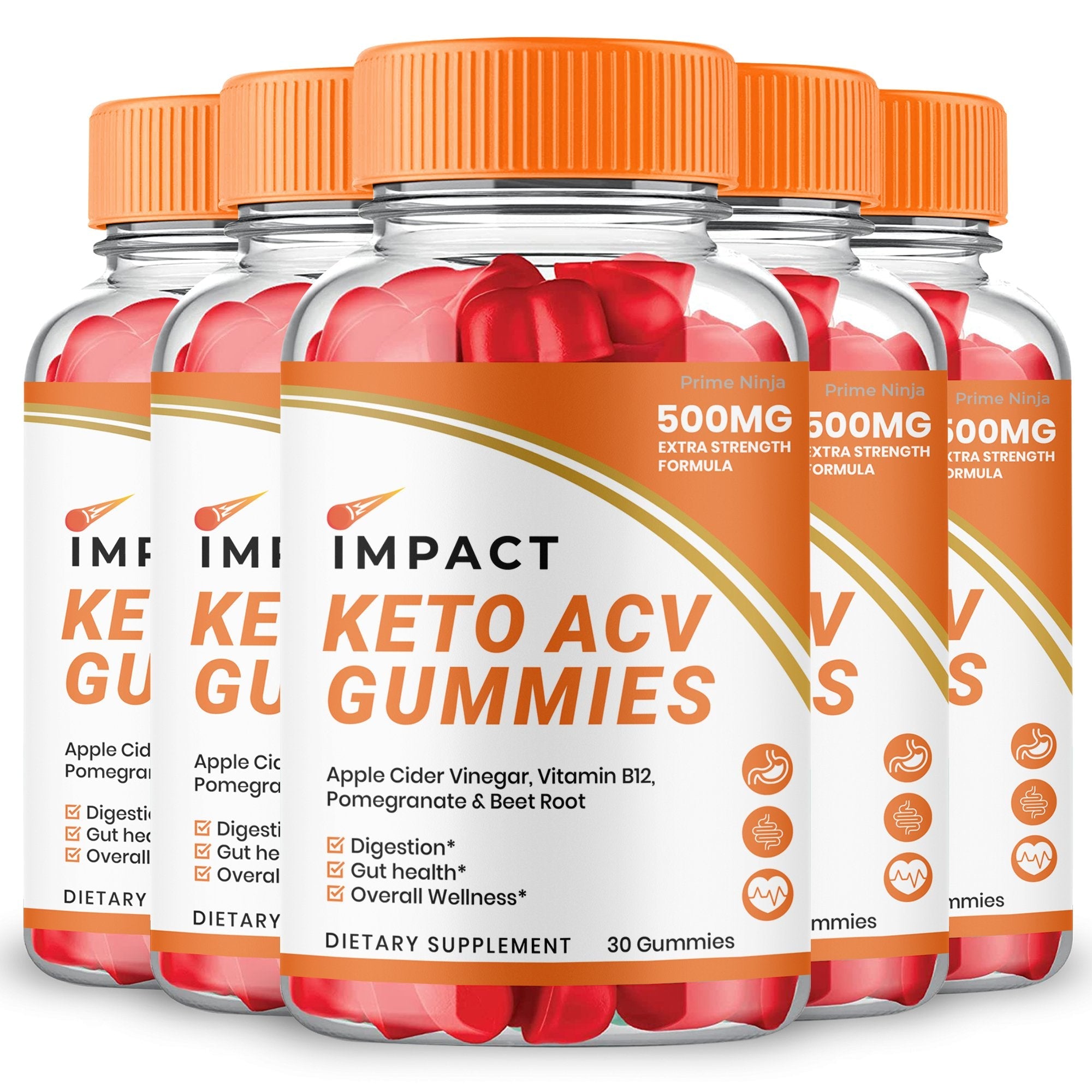 (5 Pack) Impact Keto ACV Gummies - Vita Hot Deals