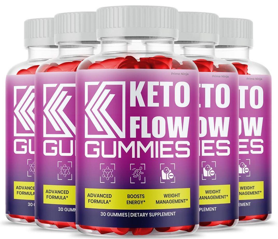 (5 Pack) Keto Flow Gummies - Gold Nutra