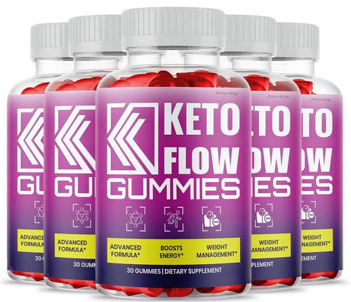 (5 Pack) Keto Flow Gummies - Gold Nutra