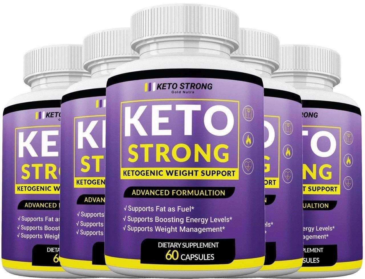 (5 Pack) Keto Strong Pills - Gold Nutra
