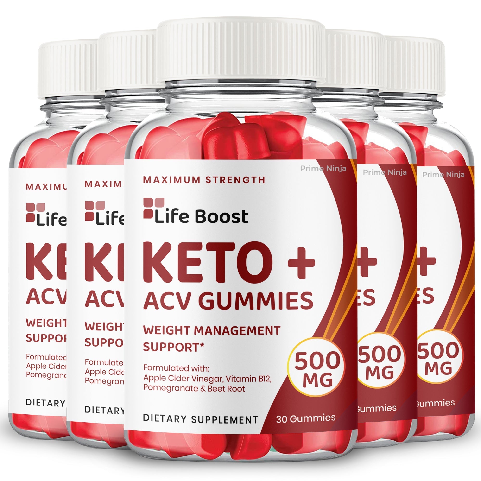 (5 pack) Life Boost Keto ACV Gummies - Vita Hot Deals
