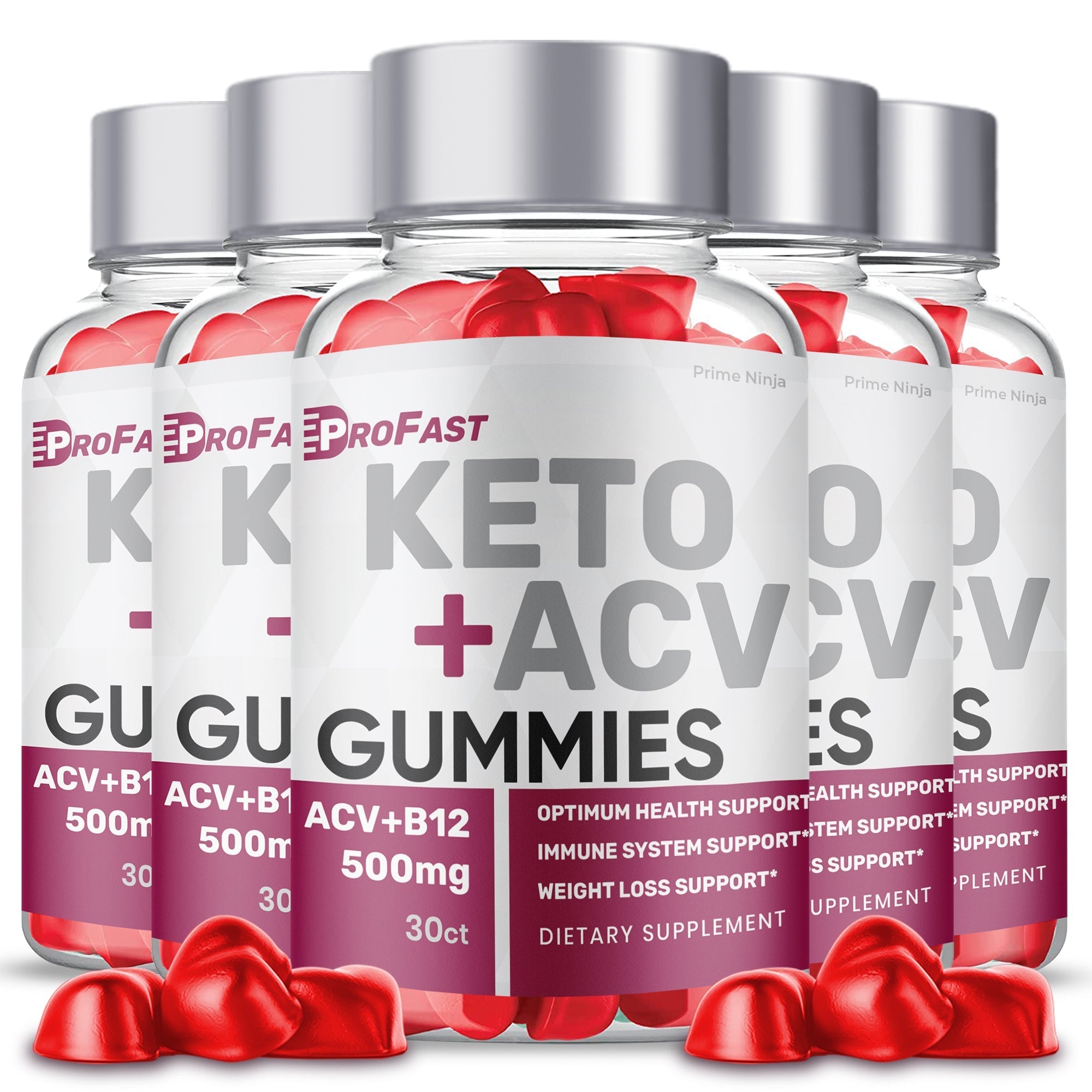 (5 Pack) Pro Fast Keto + ACV Gummies - Vita Hot Deals