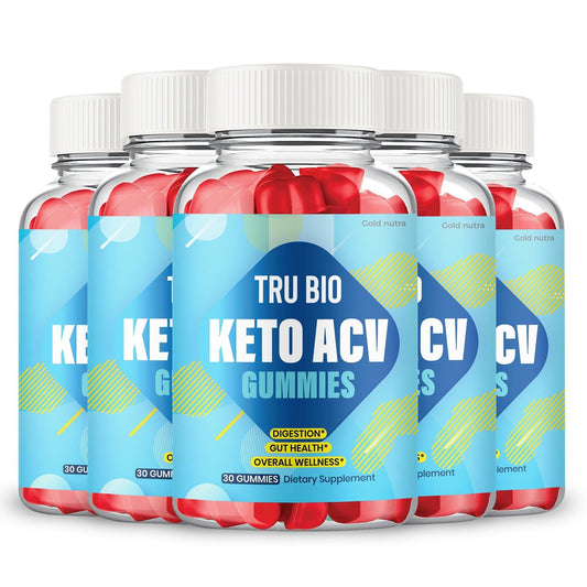 (5 pack) Tru Bio Keto Gummies - Gold Nutra