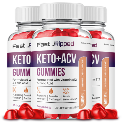 Fast Ripped Keto ACV Gummies (3 Pack)